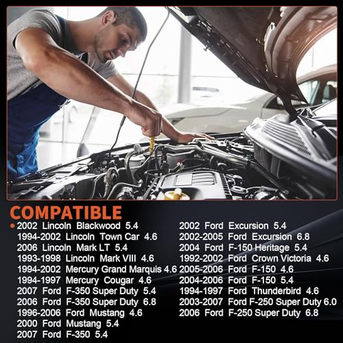 COOLIGO Air Conditioner AC Compressor Fit for Ford Cougar Excursion F-250 F-350 Mustang Lincoln Mark,Replaces 4L3Z19703AB 4L3Z19703AC - Image 2