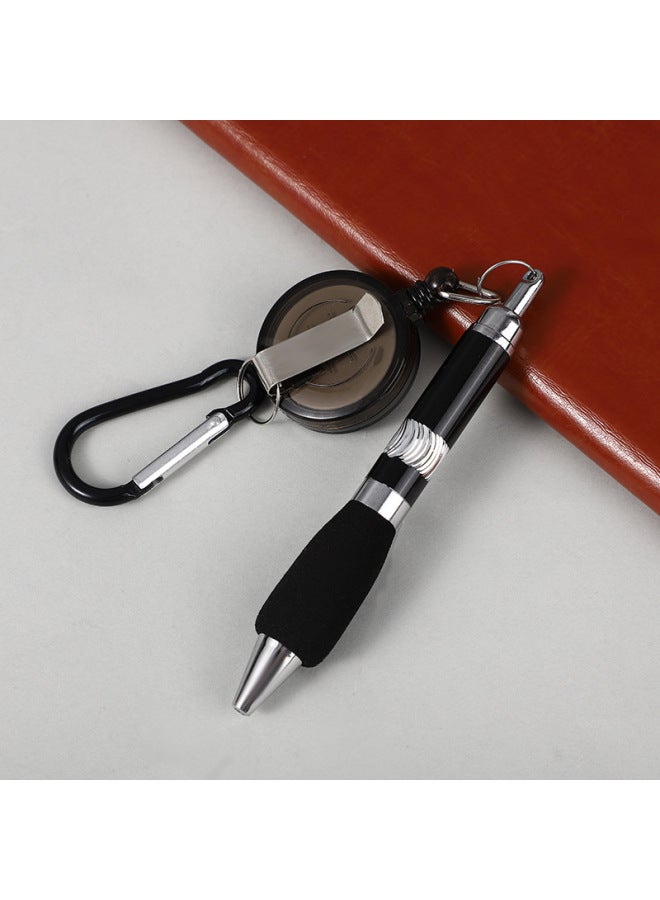 زي دي قلم حبر جديد بسحاب معدني - قلم حبر بسحاب قابل للسحب - قلم حبل قابل للتعليق - قلم كتابة متين - قلم تسلق الجبال - قلم مفتاح سهل السحب - قلم أزرار - قرطاسية - Image 1