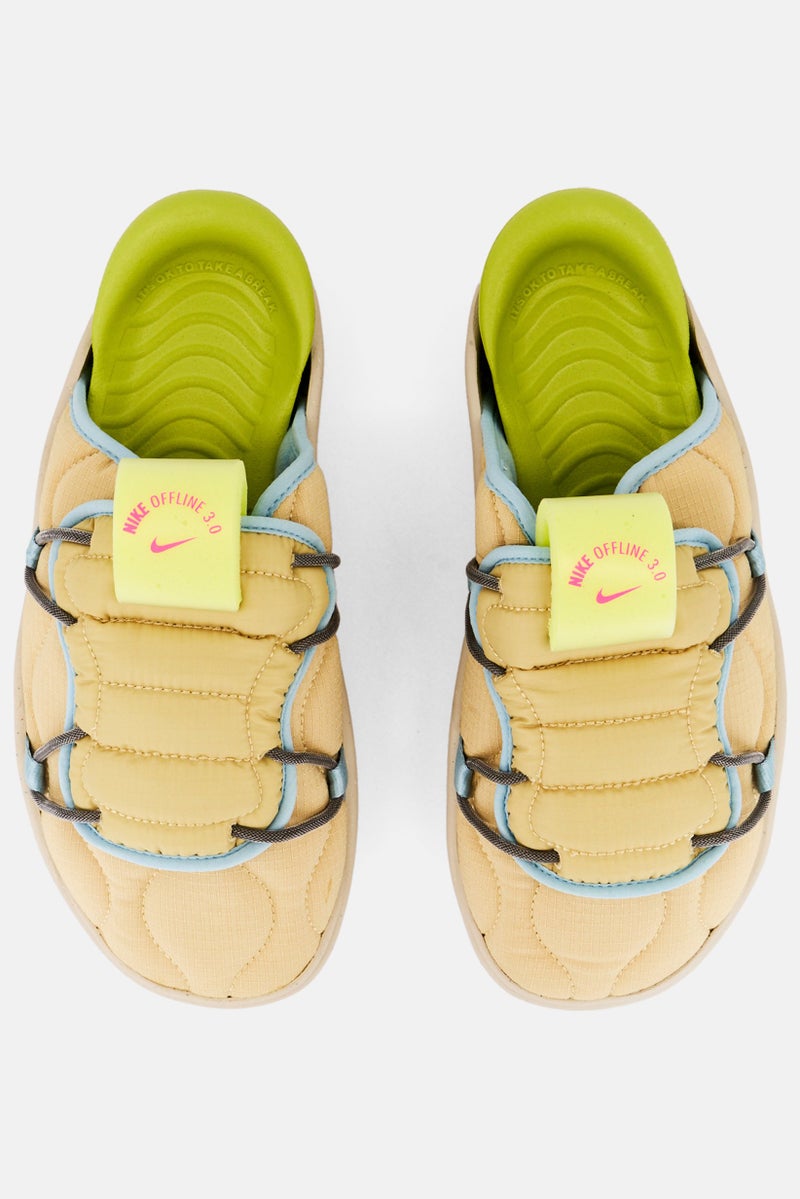 Nike Men Offline 30 Slip On Mule, Yellow Combo  - Image 2