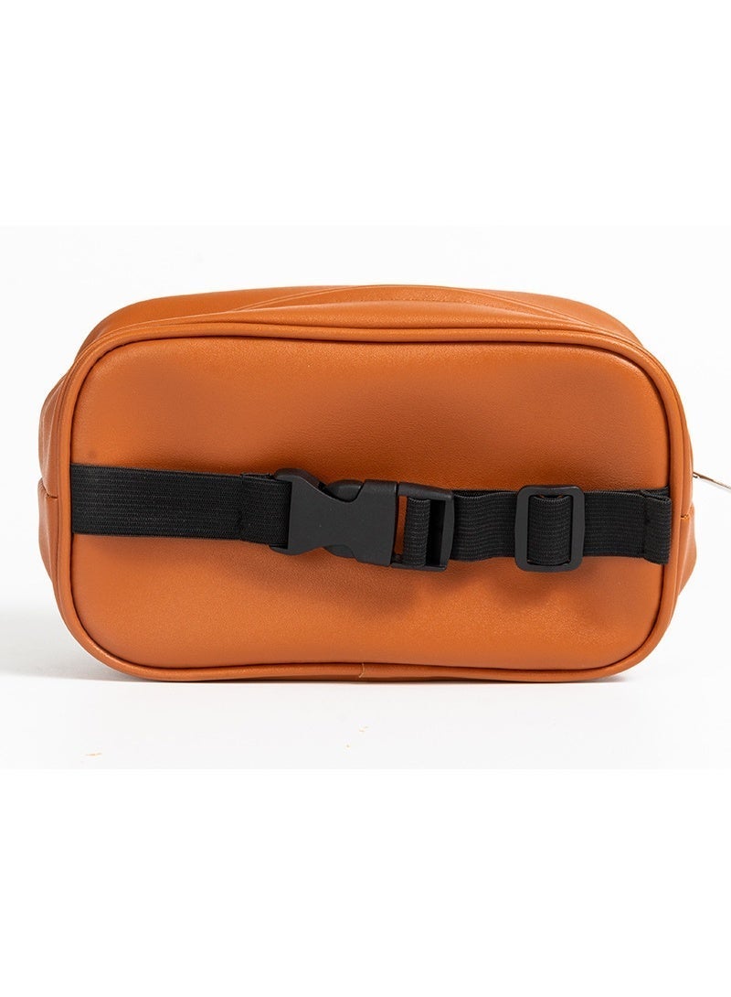 Universal Car Tissue Dispenser, Brown PU Leather Tissue Pouch for Car Armrest, Auto Interior Accessories - Image 2
