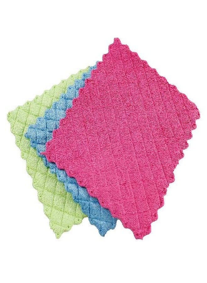 Libman 1482 Microfiber Sponge Cloths - Combines The Best of a Sponge and Dish Cloth, Includes 3 Packs of 3 Sponge Cloths (9 Total Sponge Cloths), Pink, Blue and Green, 7.5 in. x 6.5 in. - Image 3