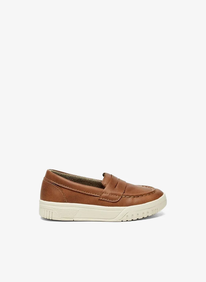LBL By Shoexpress TAN Solid Slip-On School Loafers for Men | Best Price UAE
