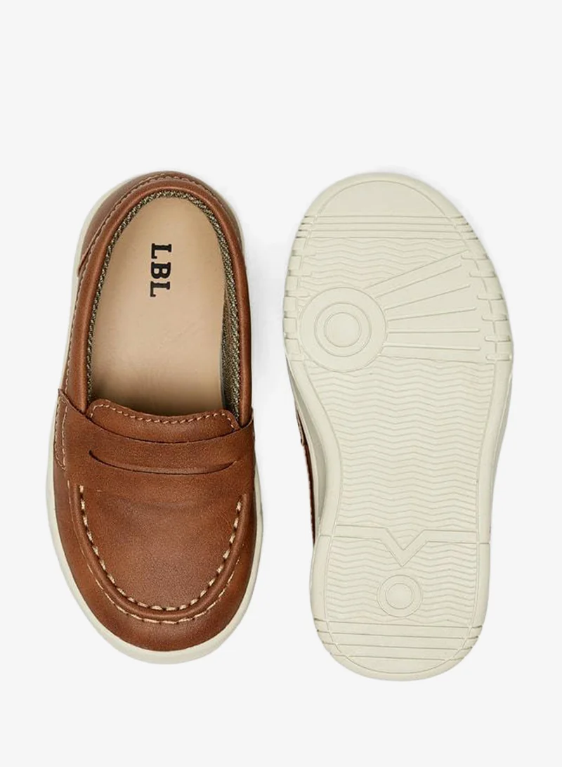 LBL By Shoexpress TAN Solid Slip-On School Loafers for Men | Best Price UAE