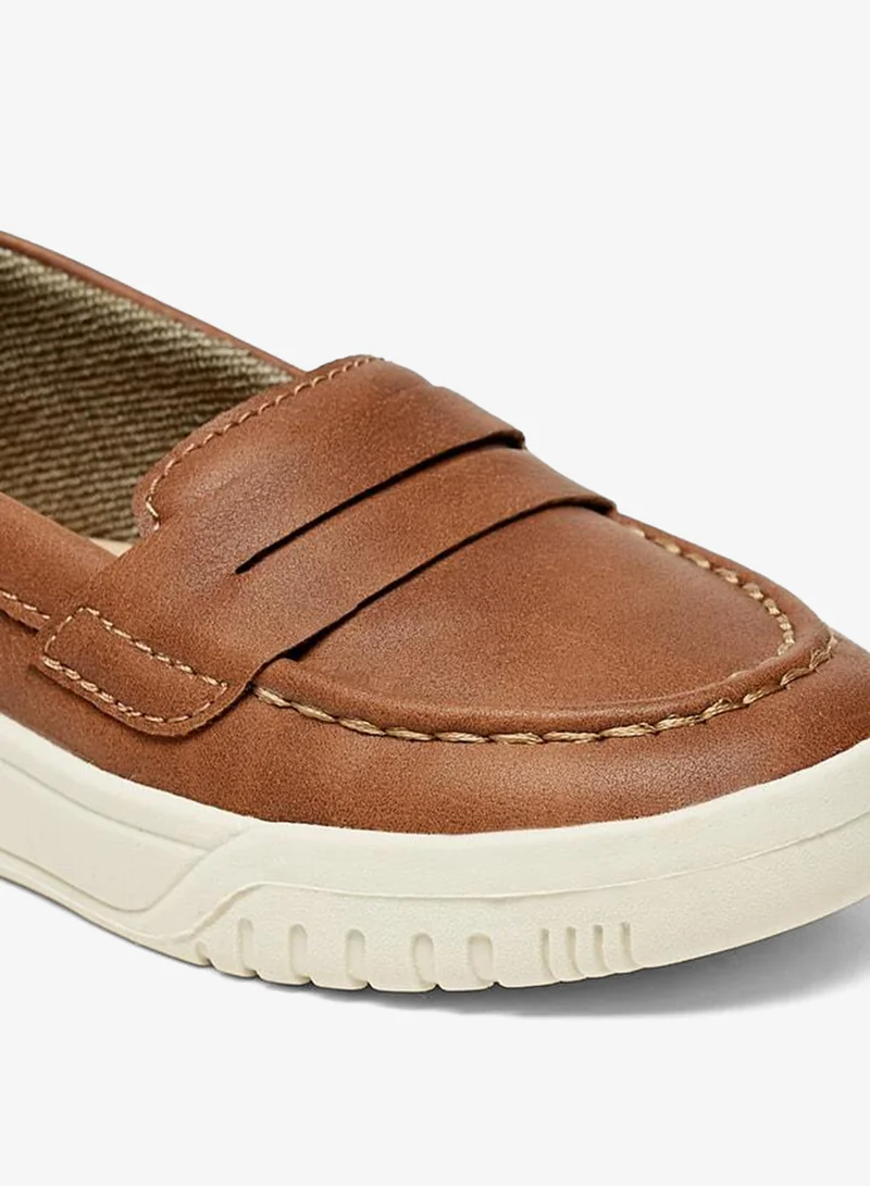 LBL By Shoexpress TAN Solid Slip-On School Loafers for Men | Best Price UAE