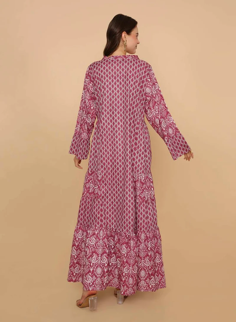 HANA & SARA Stylish long jalabiya dress arabic kaftan for womens