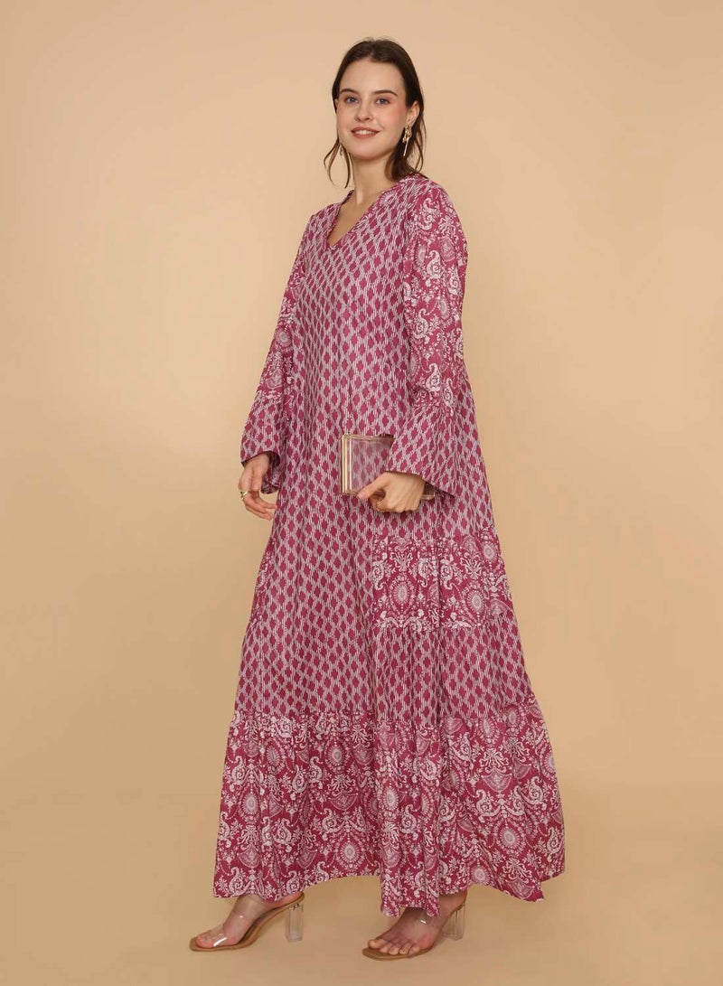 HANA & SARA Stylish long jalabiya dress arabic kaftan for womens - Image 4