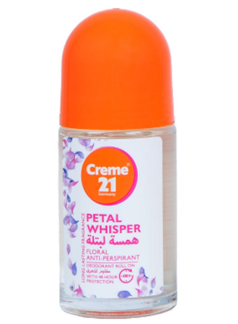 creme 21 deo roll on petal whisper 50ml