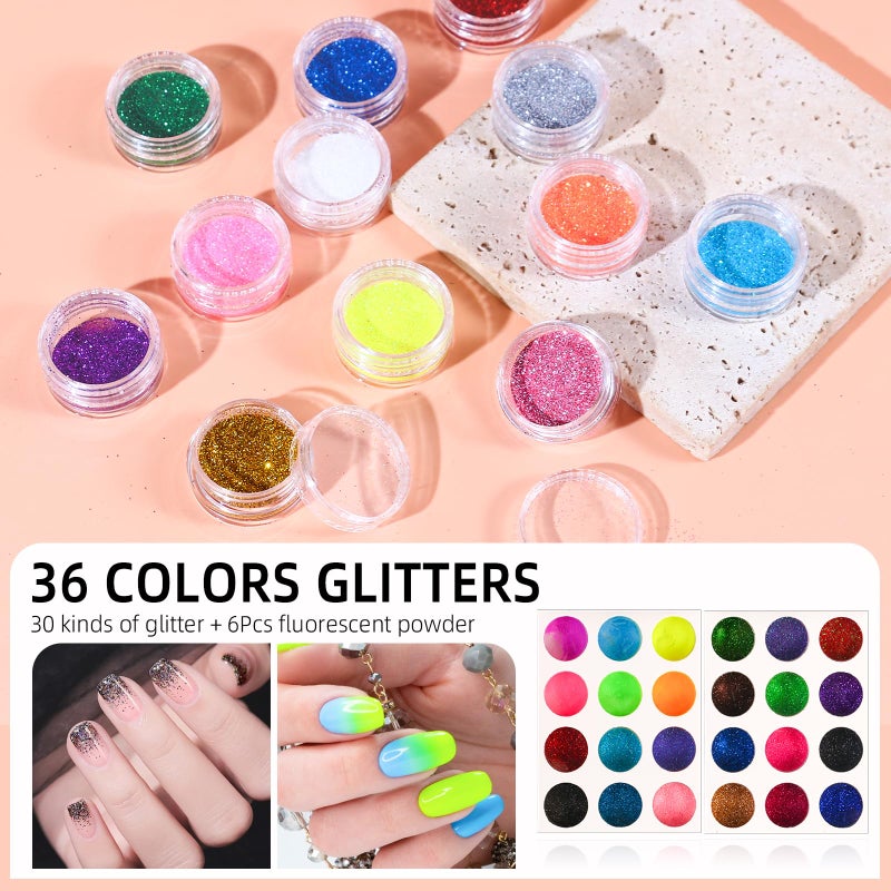 DOUBORQ طقم أظافر أكريليك مع مثقاب وضوء UV - مجموعة كاملة لبدء الأظافر للمبتدئين مع كل شيء - Image 5