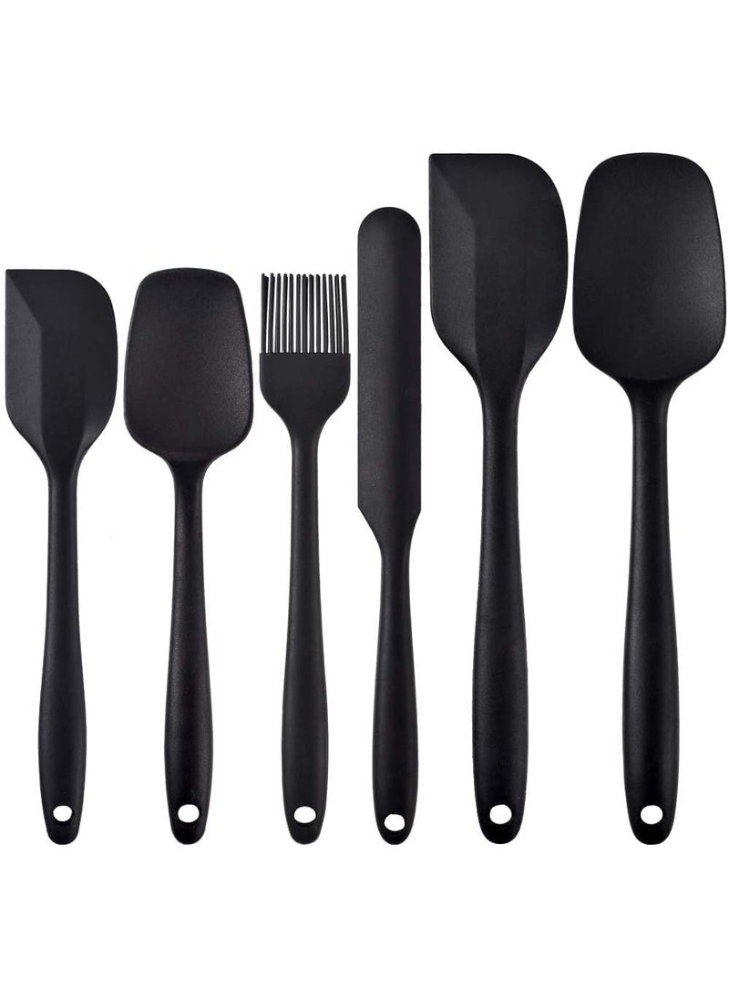 KD ZONE KDZONE Silicone Spatulas for Cooking Cake Spatulas for Baking NonStick Heat Resistant Spatulas and Pastry Brushes for Kitchen Seamless and Indestructible  - Image 1