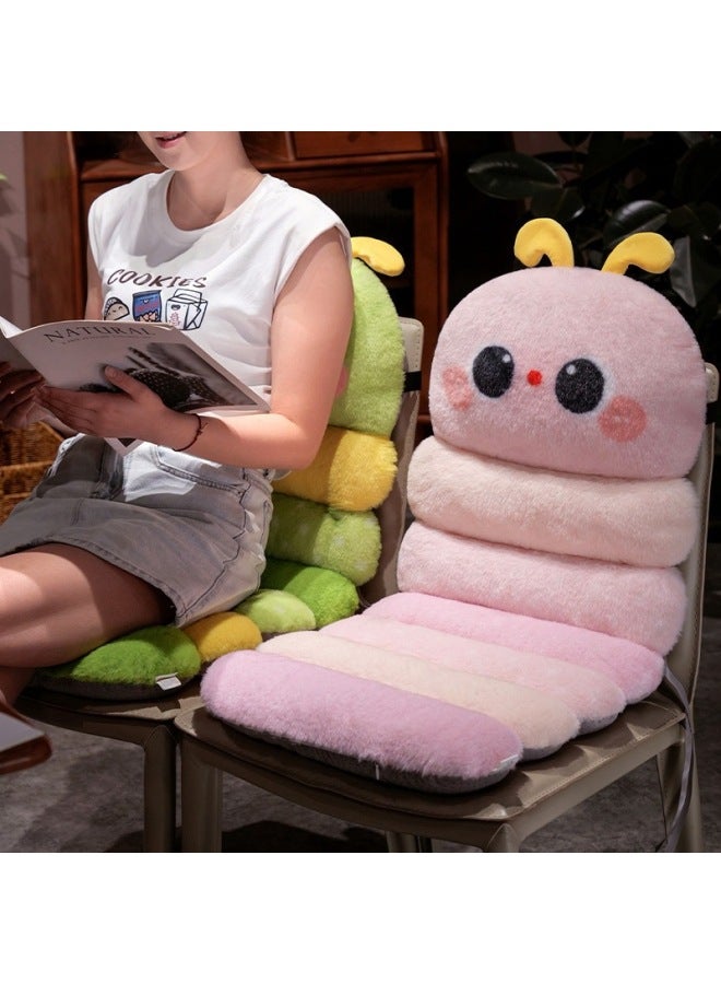 Caterpillar Series Seat Cushion Plush Toy Student Seat Cushion Fart Cushion Class Dormitory Sedentary Chair Cushion-Color:Pink-Height:38cm*90cm - Image 5
