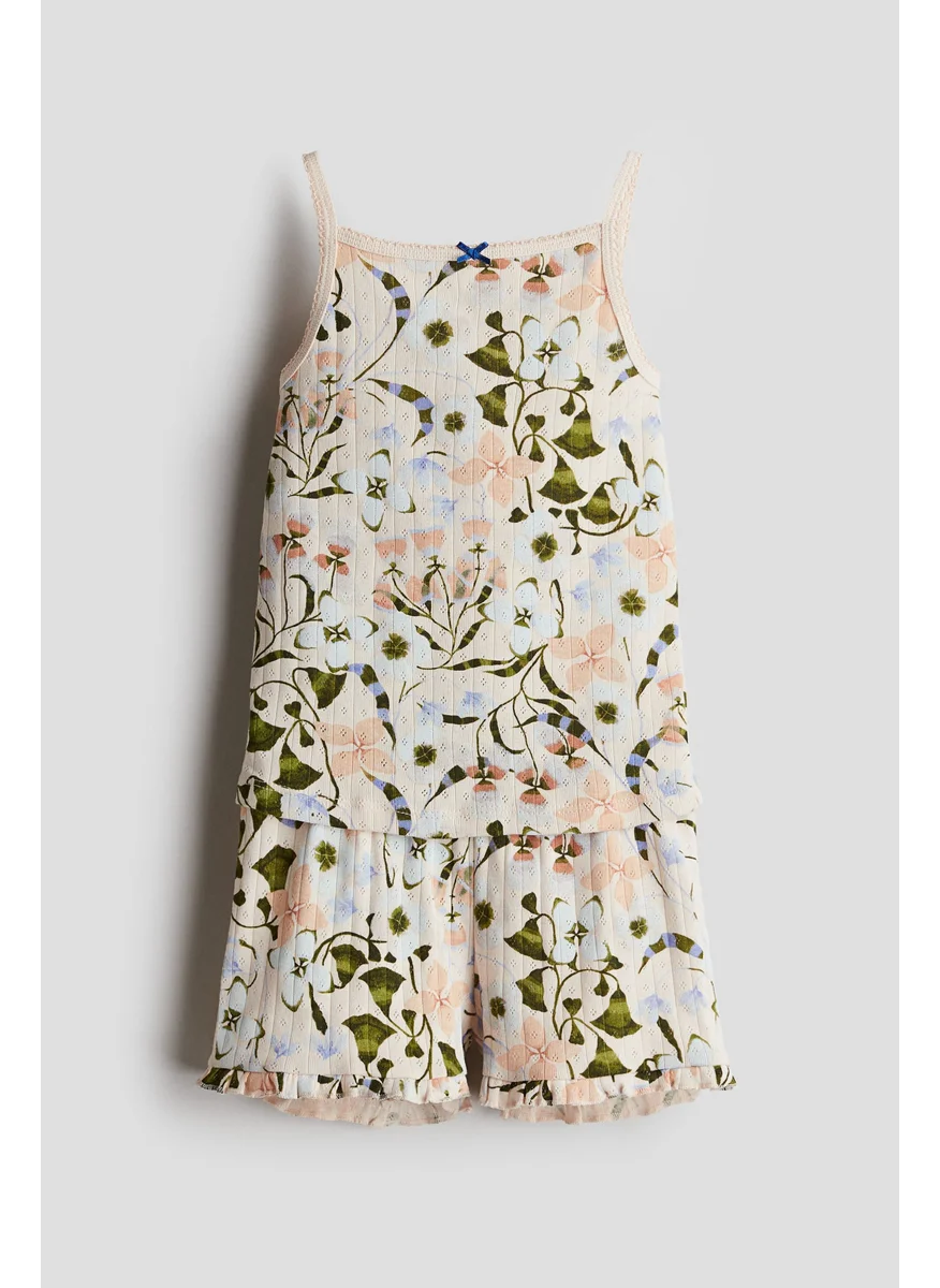 اتش اند ام Printed Pointelle Pyjamas