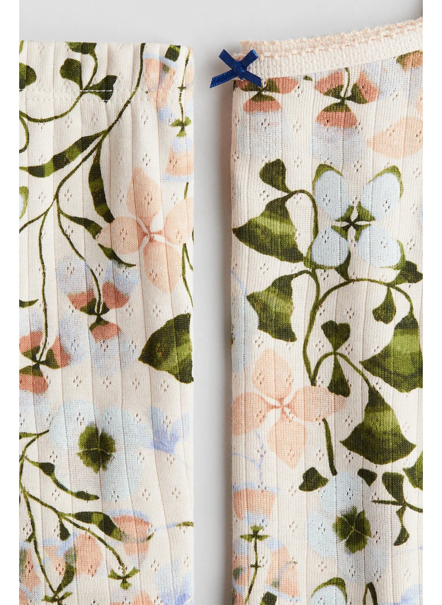 اتش اند ام Printed Pointelle Pyjamas