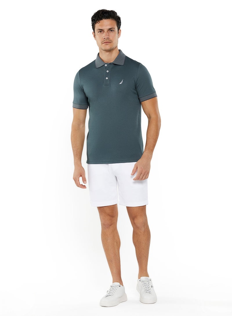 نوتيكا تيشيرت بولو قطن أساسي بقصة عادية وشعار - Image 4