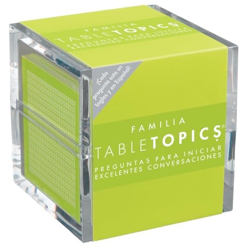 TableTopics Familia En Espanol Question Card Game  135 SpanishEnglish Conversation Starter Cards Game to Learn  Practice Spanish Play with Friends  Family Bilingual - Image 1