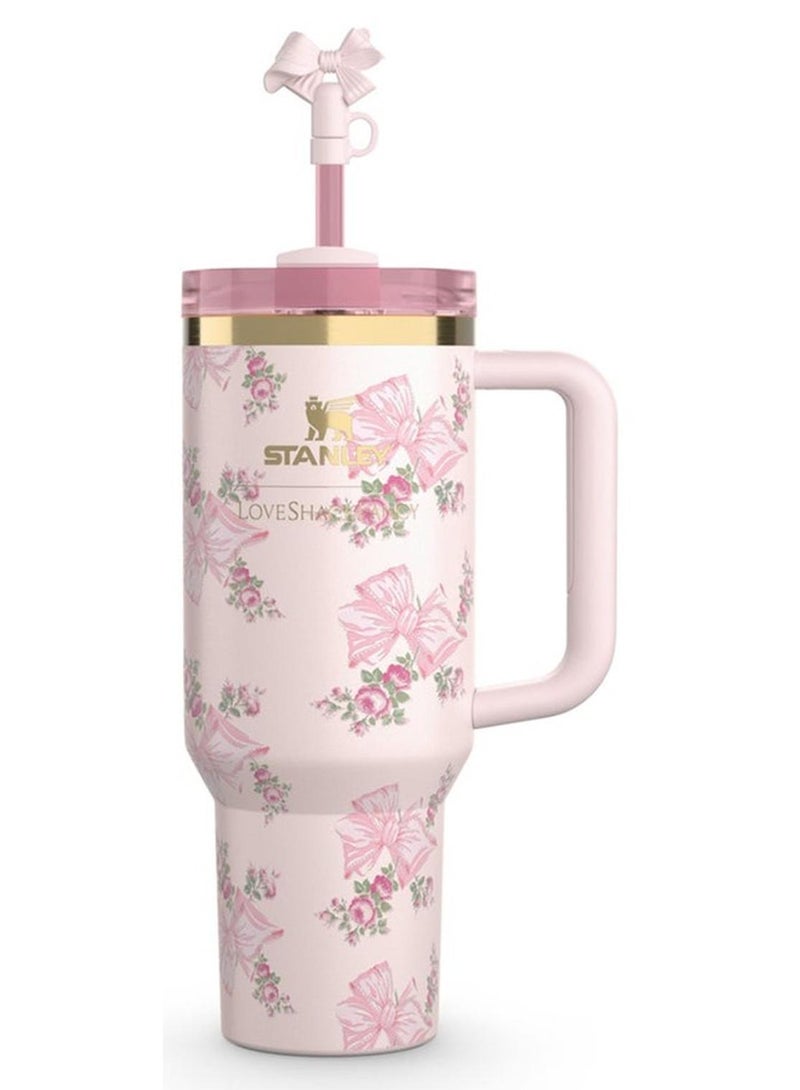 Stanley Stainless Steel Vacuum Insulated Tumbler with Lid and Straw for Water, Iced Tea or Coffee, Smoothie and More 40 OZ, Presented in Elegant Gift-Ready Packaging - Image 1