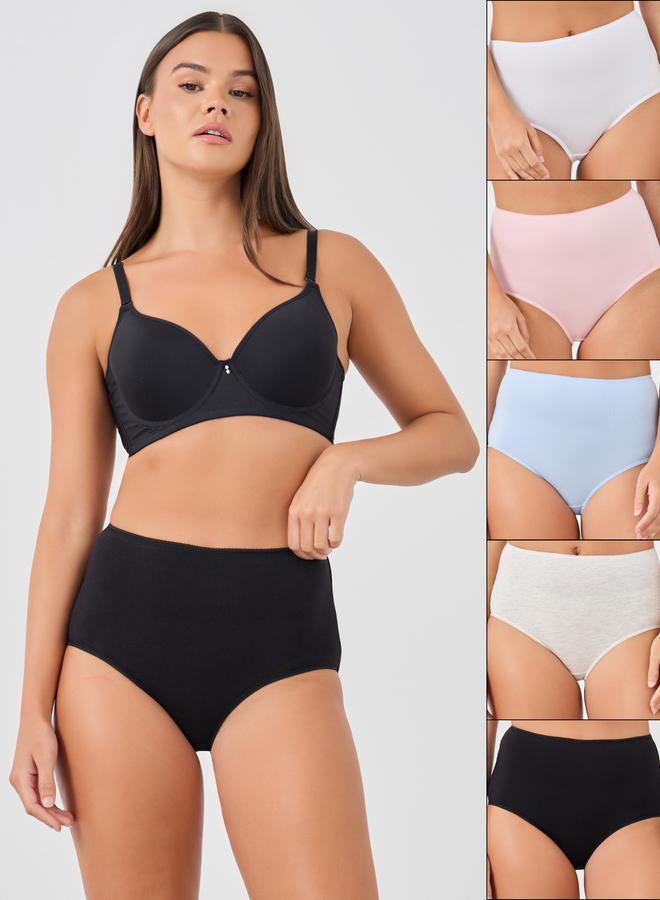 ستايلي ستيلا عبوة من 5 - سراويل داخلية سادة كاملة - Image 1