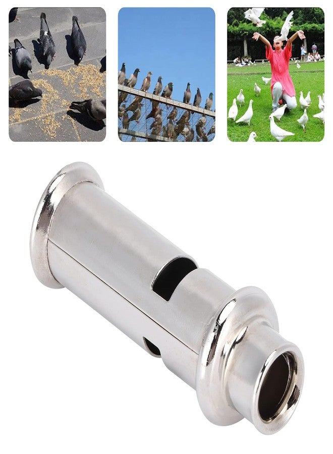 Gsycle Bird Call Whistle, Stainless Steel Bird Whistle with Lanyard, Portable Ultrasonic Pet Training Tool for Birds Pigeons Dogs Cats High Pitch Silent Whistle Training Signal Outdoor Activities (Silver) - Image 3