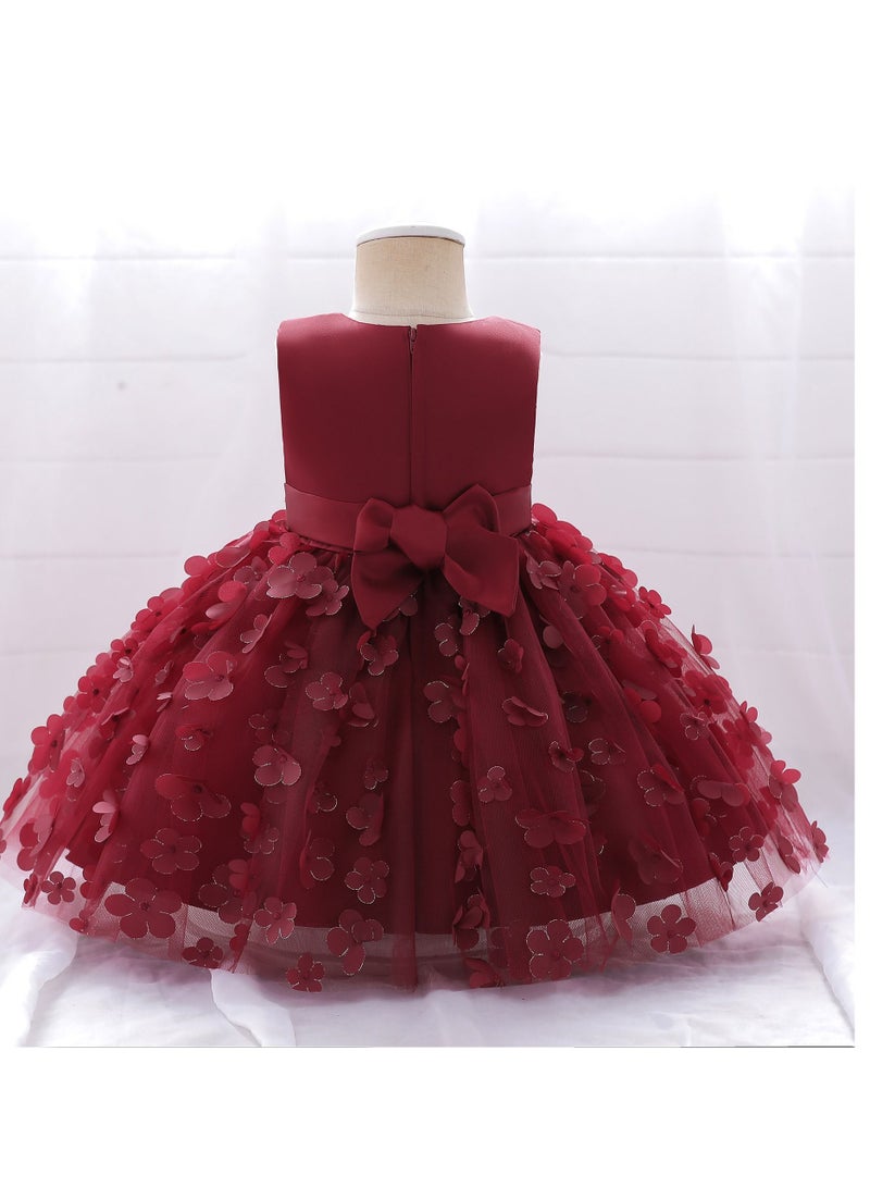 Loquat Fashionable Cute Girls Dresses Red  - Image 2