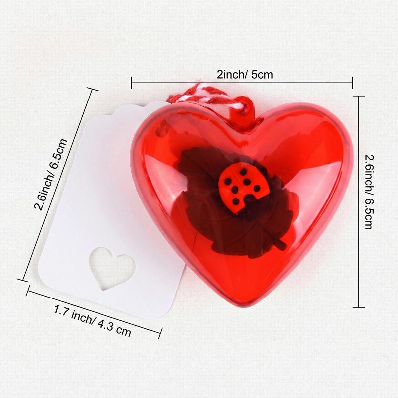 MIAHART 30 Pack Valentines Erasers Set Animal Pencil Erasers Filled Hearts Box and Valentine's Cards forTeenager Valentines Party Favors, Carnivals Gift, Supplies (Animal) - Image 3