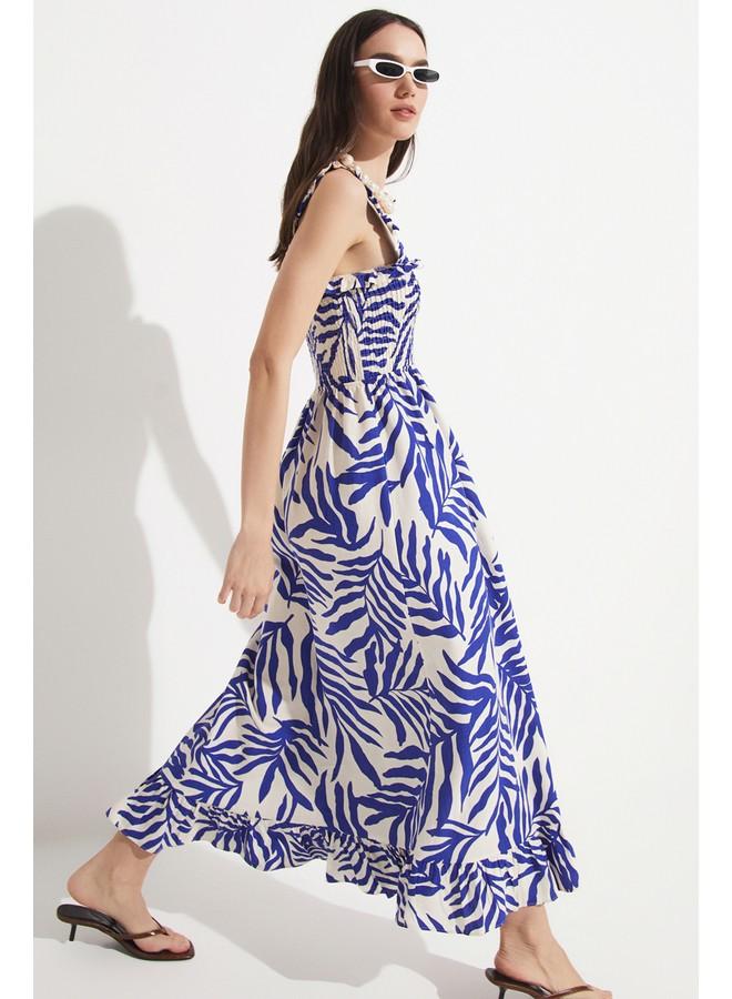 JUNE Printed Ruffle-Trim Dress - Image 5
