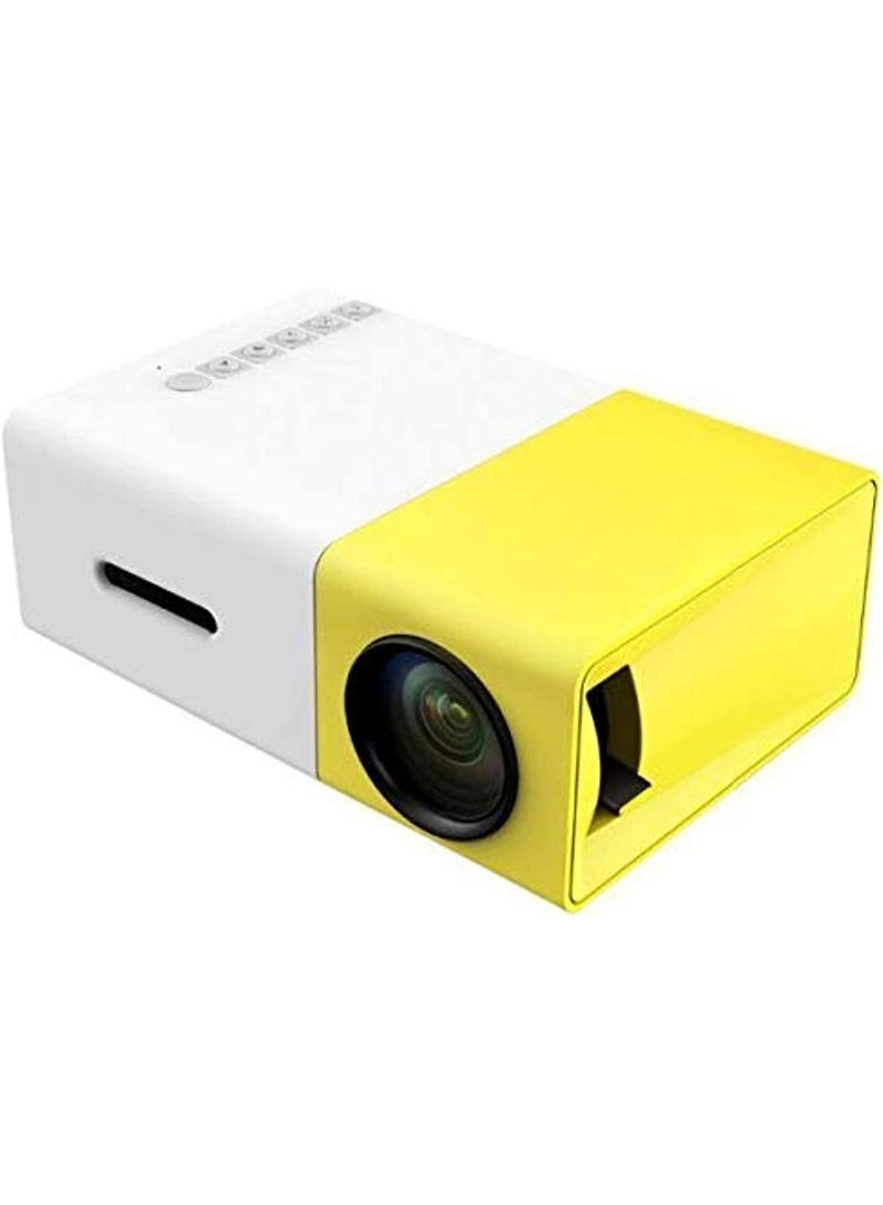 Mini Portable LED Projector with USB/SD/AV/HDMI Port, Yellow, 800 x 400  - Image 1