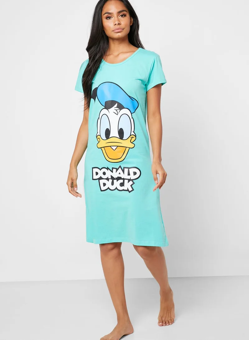 Disney Donald Duck Printed Nightdress