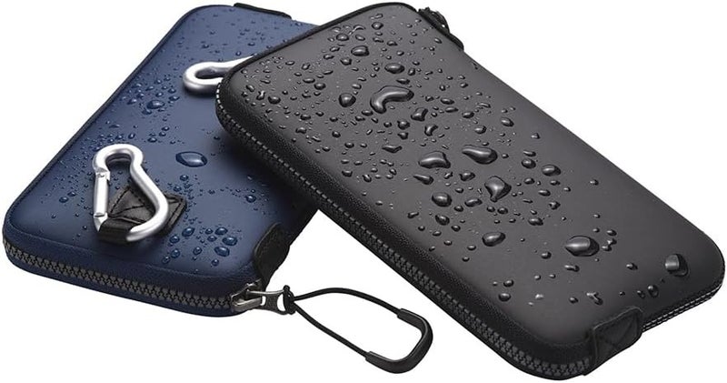 OneJoy Neoprene Phone Pouch, Lightweight Protective Cellphone Sleeve with Large Zipper Opening, Inner Pocket, Thermal Insulated, Durable Cell Phone Carrier for iPhone & Smartphones [ Black ] - Image 5