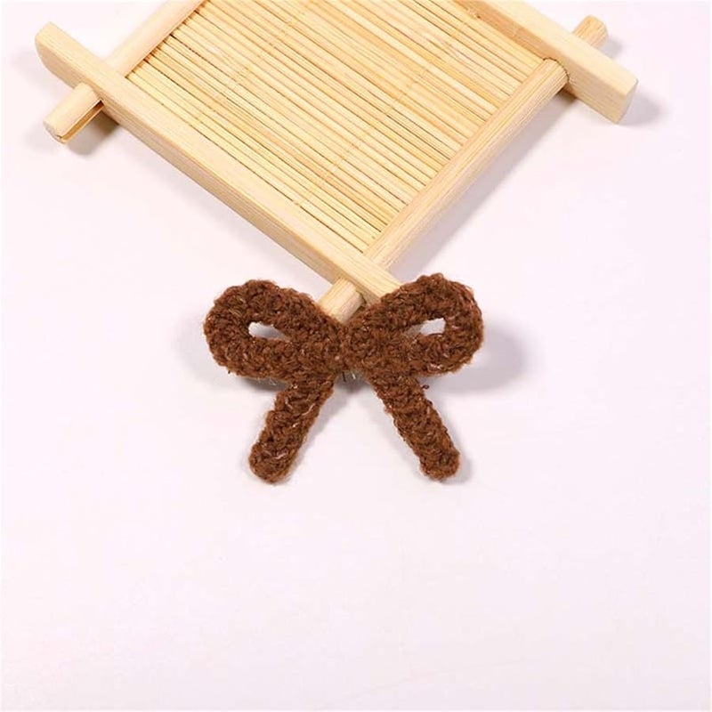 بقع تطريز أرجوانية فاتحة على شكل ربطة عنق مخيطة لتطبيقها على الملابس والسترات 10 قطع - Image 5