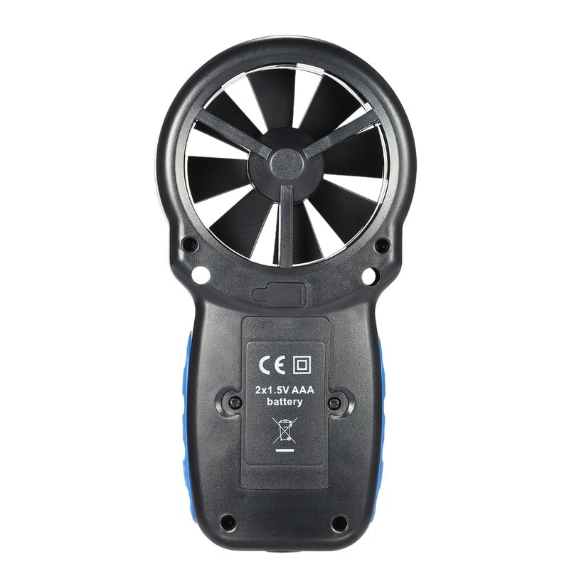 HoldPeak HP-866B مقياس سرعة الرياح الرقمي المصغر بشاشة LCD لقياس سرعة الهواء ودرجة الحرارة مع ضوء خلفي - Image 2