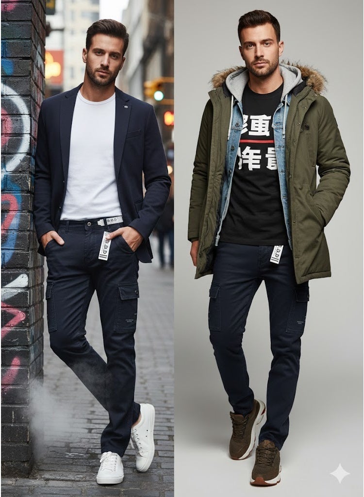 جينز دنيم مستقيم للرجال - Image 1