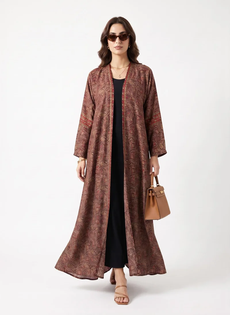 Hadiyath Al Madinah Mosaic Printed Abaya - HM