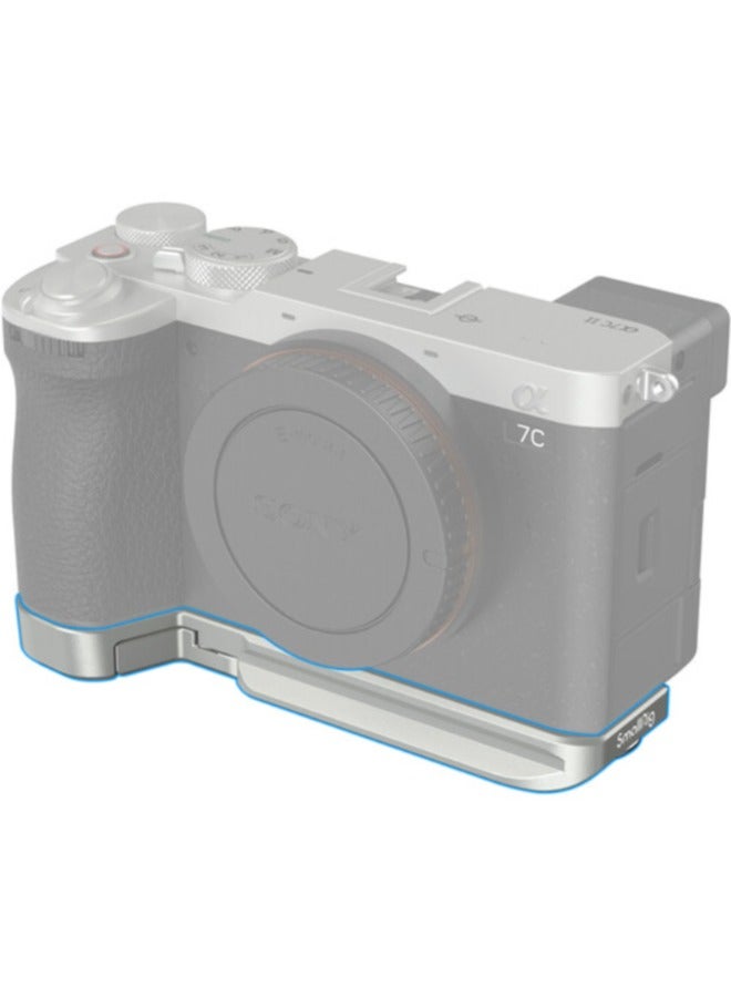 SmallRig Bottom Mount Plate for Sony Alpha 7C II / Alpha 7CR (Silver) 4439 - Image 1