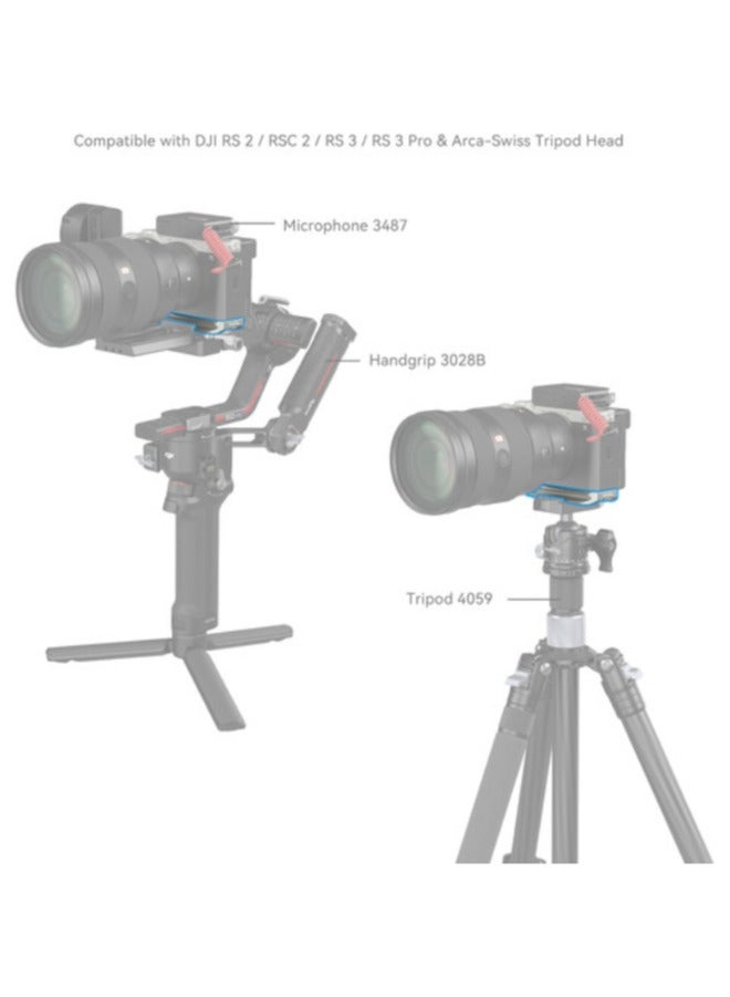 SmallRig Bottom Mount Plate for Sony Alpha 7C II / Alpha 7CR (Silver) 4439 - Image 4