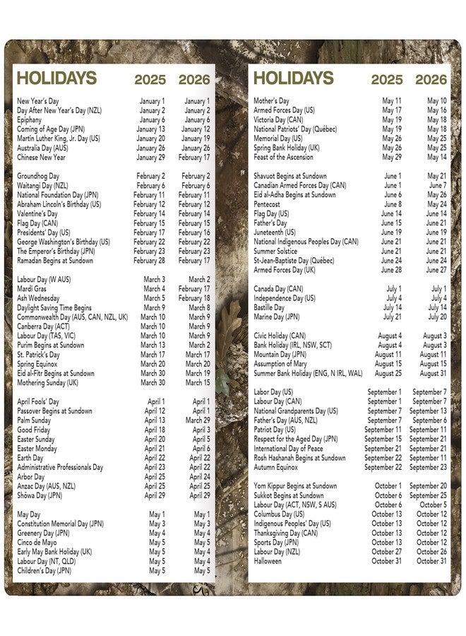 TURNER LICENSING Realtree 2025 Two Year Planner - PF (25998161228) - Image 5