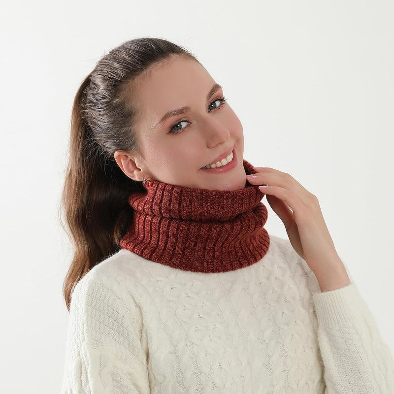 NovForth Winter Neck Warmer Men Ski, Neck Gaiter Face Scarf Women, Fleece Scarf for Men Gaiter Mask, Thick Windproof Scarves - Image 3