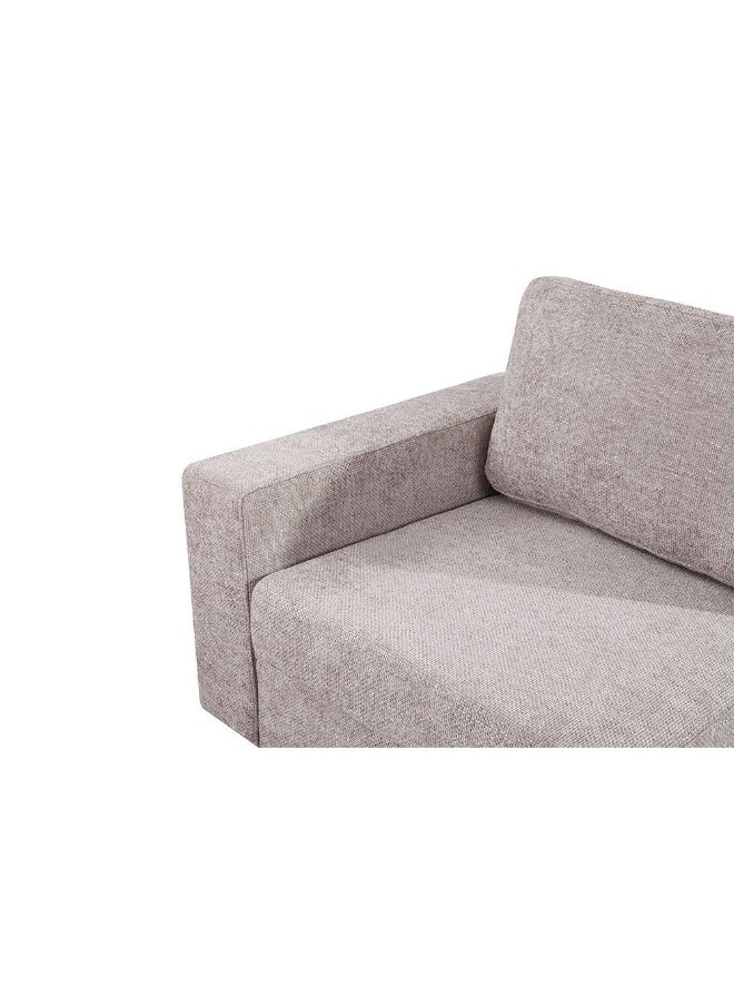 DANUBE HOME Odum 1 Seater Fabric Sofa With Left Arm Modern Design Single Seater Accent Chair Comfortable Living Room Furniture L103Xw99Xh90Cm - Brown  - Image 5
