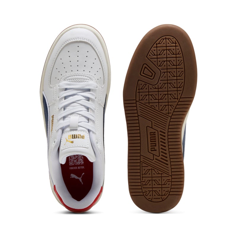 PUMA Caven 2.0 Retro Youth Kids White Sneakers - Image 4