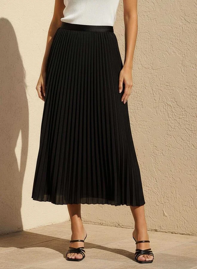 تواكستريمز 2Xtremz Maxi Pleated Skirt with Elasticated Waist