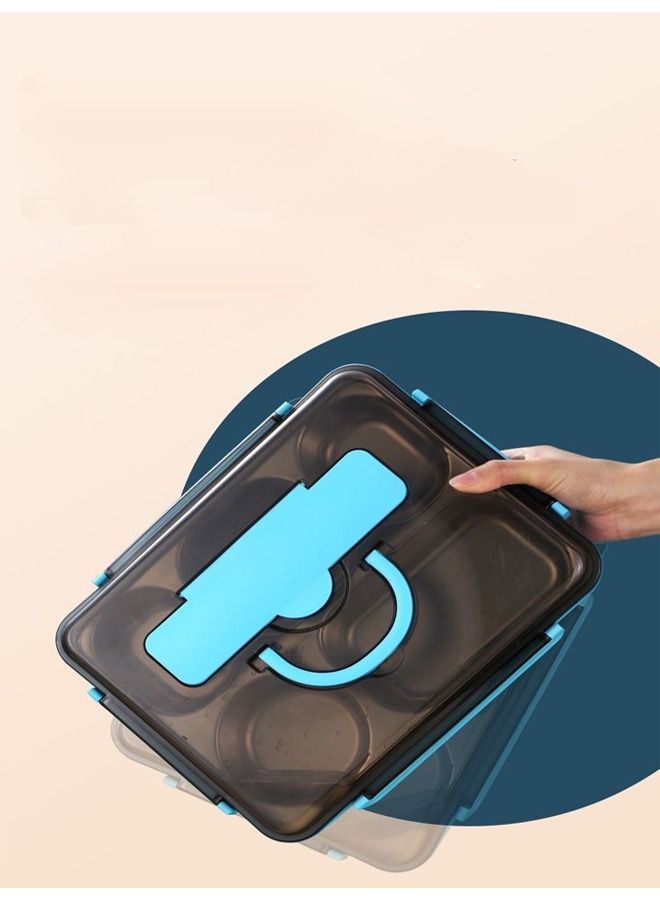 Portable Outdoor 5 Compartment Sealed Lunch Box for Children and Office Workers - Image 2