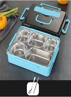 fashionhome Portable Outdoor 5 Compartment Sealed Lunch Box for Children and Office Workers  - Image 5
