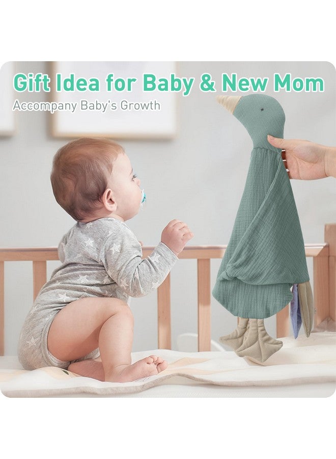 Knirose Muslin Cotton Goose Loveys Soft Breathable Newborn Security Blanket with Tags, for Baby Boy Girl, Neutral Muslin Fabric for Comfortable Sleep & Play, Ideal for Newborns, Toddlers - Image 4