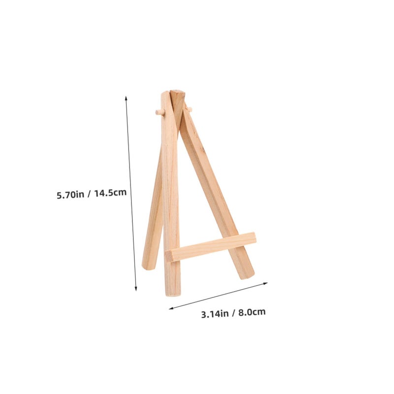 Wooden Tabletop Easel 12Pcs Mini Tripod Display Stand for Sign Space Saving Decorative Rack - Image 3