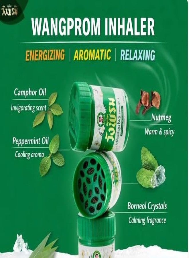 VIRAVIN HOUSEWARE Wangprom Thai Herbal Inhalers 7g | Aromatic Floral-Woody Scented Herbs | Natural Wellness from Thailand - Image 2