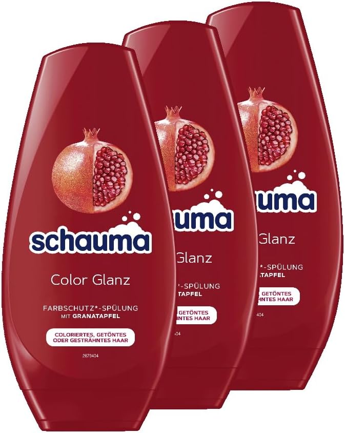 Schauma Conditioner Colour Shine 3 x 250 ml Hair Conditioner for Coloured Tinted or Highlighted Hair