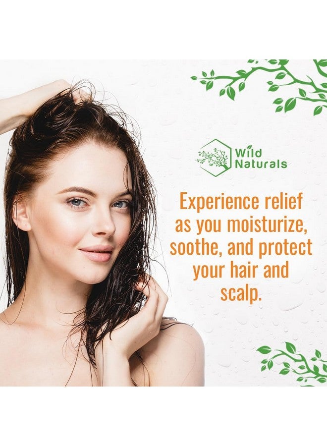 وايلد ناتشورلز شامبو الصدفية للعناية بفروة الرأس الجافة - مضاد للقشرة - شامبو مرطب لطيف لعلاج حكة فروة الرأس - Image 4