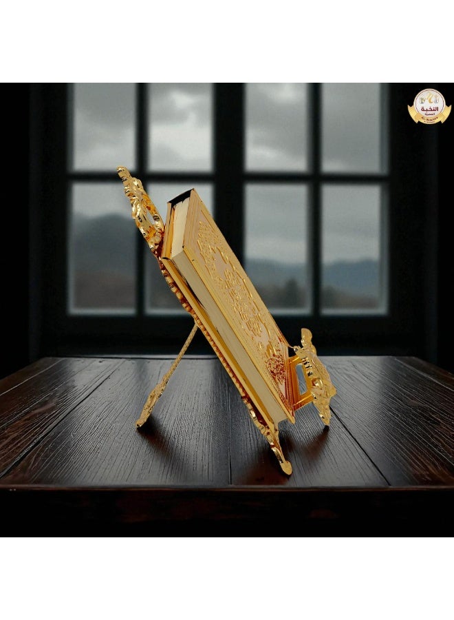 Aluminium Quran Box with Stand – Premium Book Display Stand & Quran Holder – Decorative Book Holder Stand, Gift Box & Quran Storage Case – Perfect Islamic Book Stand for Special Occasions - Image 5