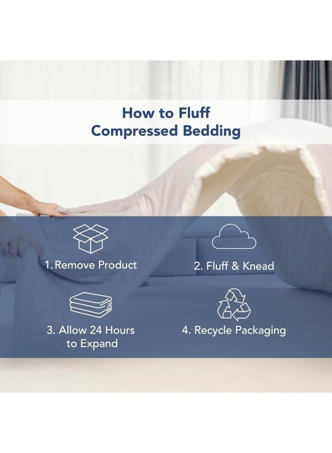 Serta Memory Flex Soft King Mattress Topper, 2" Pillow Top Mattress Pad, Cushioning Stain Resistant Mattress Protector with 15" Pocket for Secure Fit, Machine Washable, White - Image 5