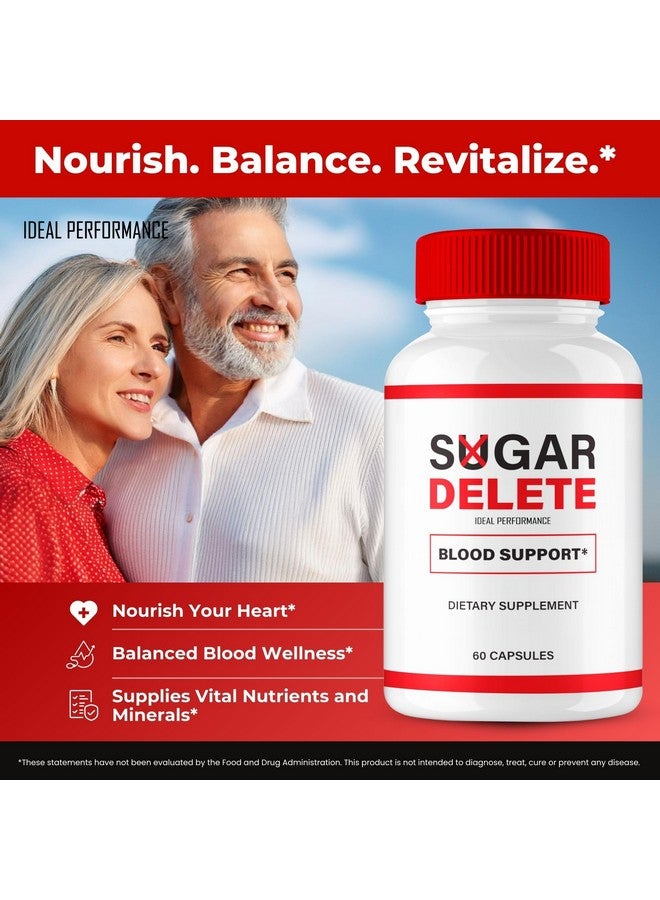 IDEAL PERFORMANCE Sugar Delete Capsules, SugarDelete Blood Formula Support Supplement Pills, Premium Formula for Healthy Circulation & Stable Levels, All Natural Sugar Delete Pills Reviews (60 Capsules)  - Image 5