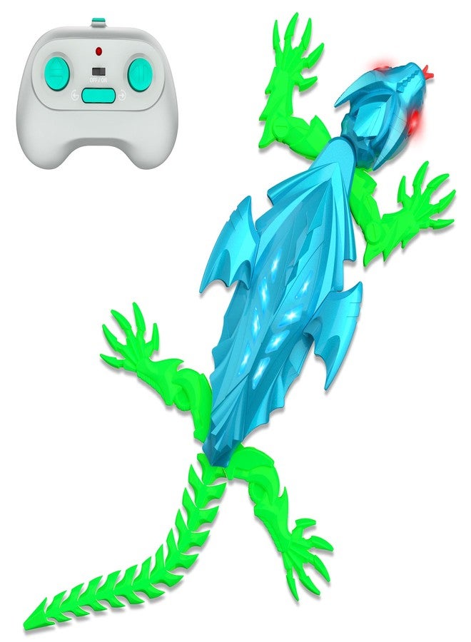 TWFRIC Wall Climbing Gecko Lizard: The Rechargeable Remote Control Car Toy - Exciting RC Crawlers for Kids Ages 6 & Up! Unlock Endless Fun! Perfect for Halloween, Christmas & Birthday Gifts! (Blue) - Image 1