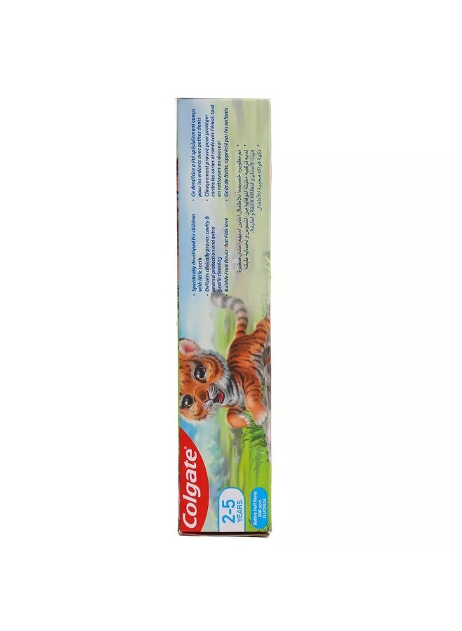 Colgate معجون أسنان كولجيت للأطفال من 2-5 سنوات مضاد للتسوس أسنان قوية بنكهة فواكه الفقاعات - 50 مل - Image 3